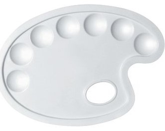 TAVOLETTA PLASTICA OVALE CWR 24X17